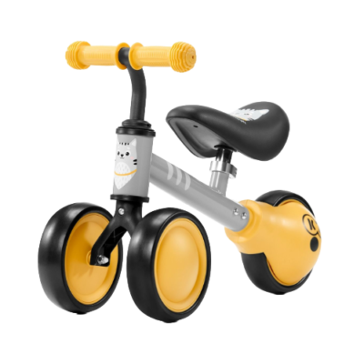 Balanscykel Kinderkraft CUTIE, Gåcykel med Justerbar sadel - Gul