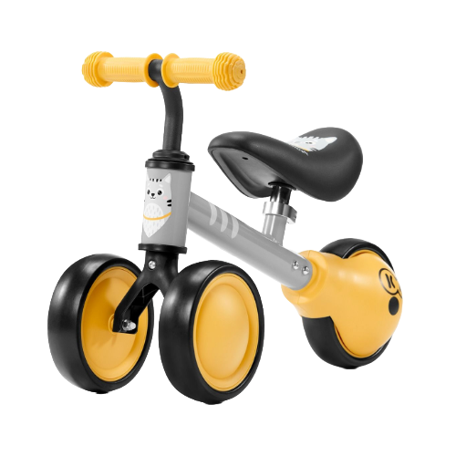 Balanscykel Kinderkraft CUTIE, Gåcykel med Justerbar sadel - Gul