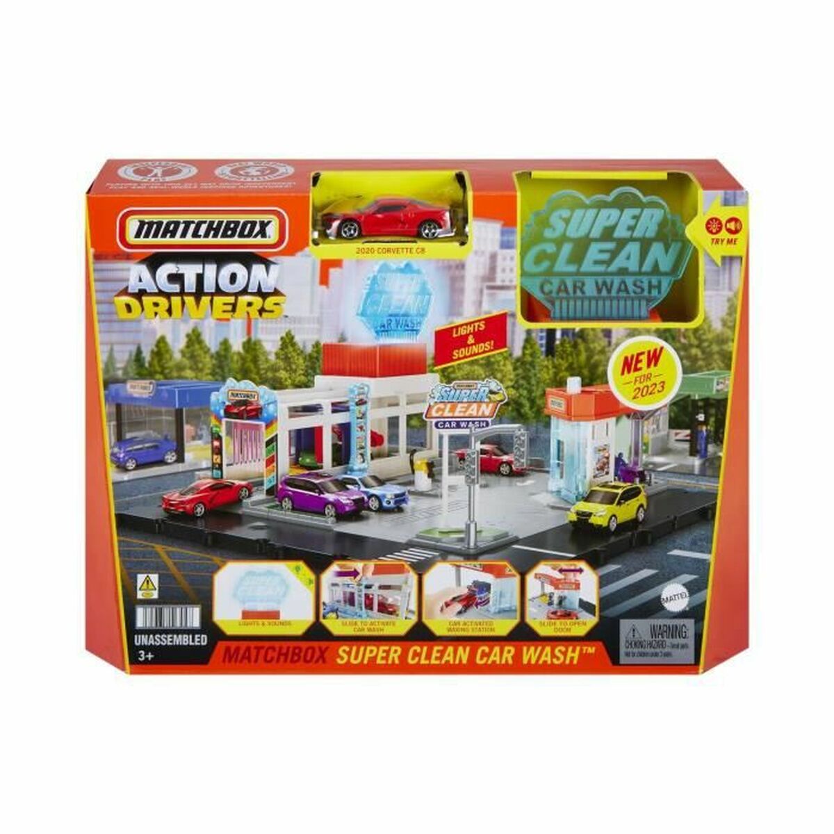 Fordonsspel Matchbox Action Drivers Super Clean Car Wash