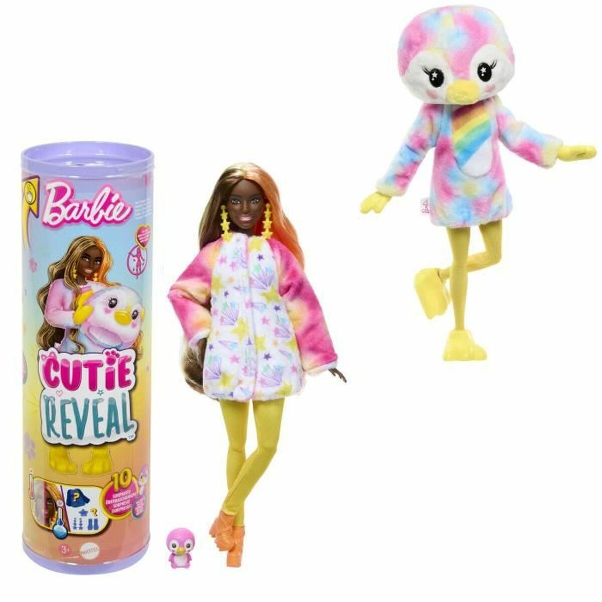 Babydocka med tillbehör Barbie Colorful Dream Penguin Doll