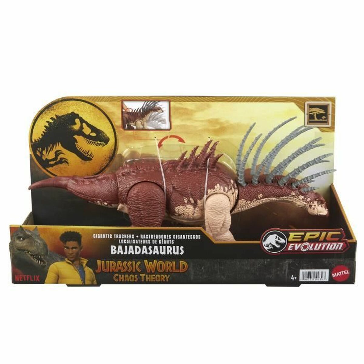 Actionfigurer Jurassic World Bajadasaurus HTK80 Dinosaurie Ljud