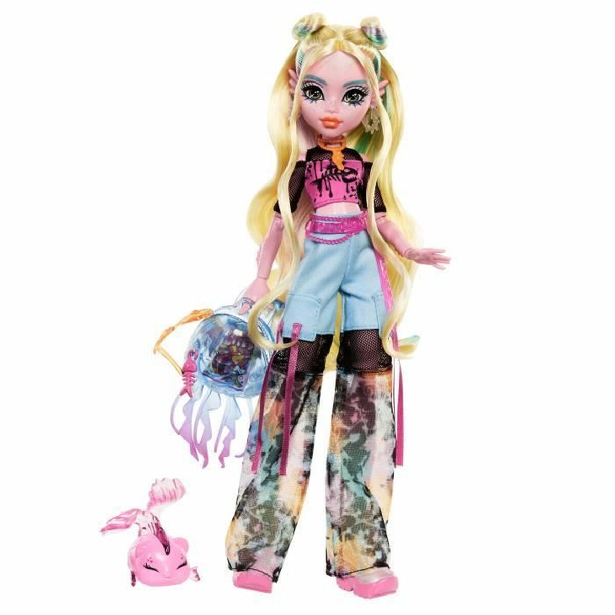 Babydocka med tillbehör Monster High Lagoona Blue