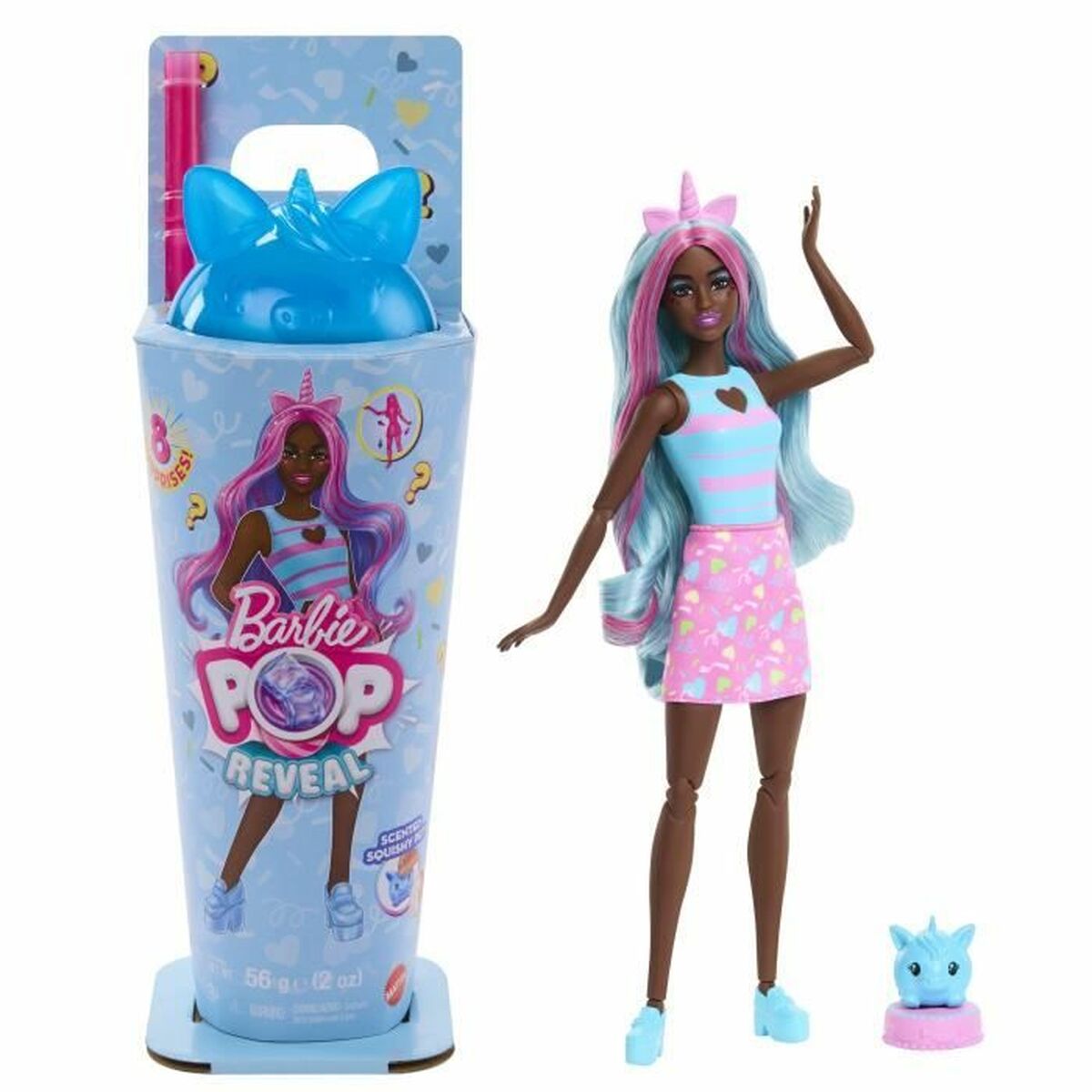 Docka Barbie POP REVEAL BLUE UNICORN