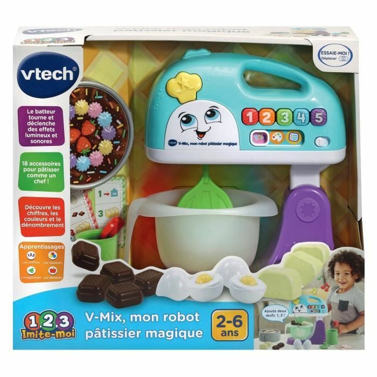 Mixer för leksaker Vtech V-Mix, mon robot pâtissier magique