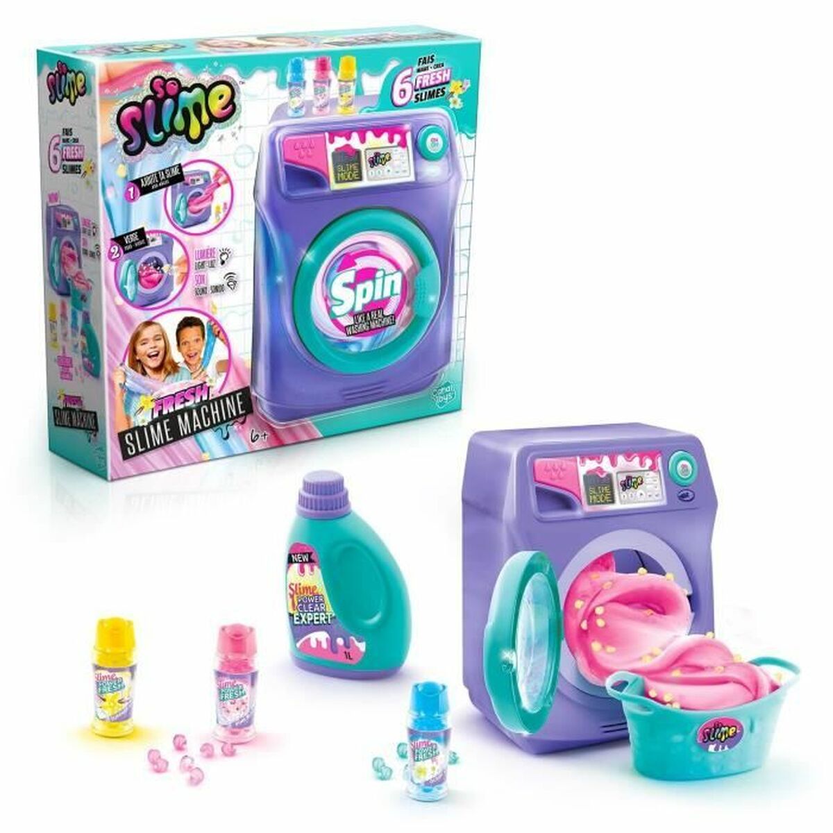 Slime Canal Toys Washing Machine Fresh Scented Purpur