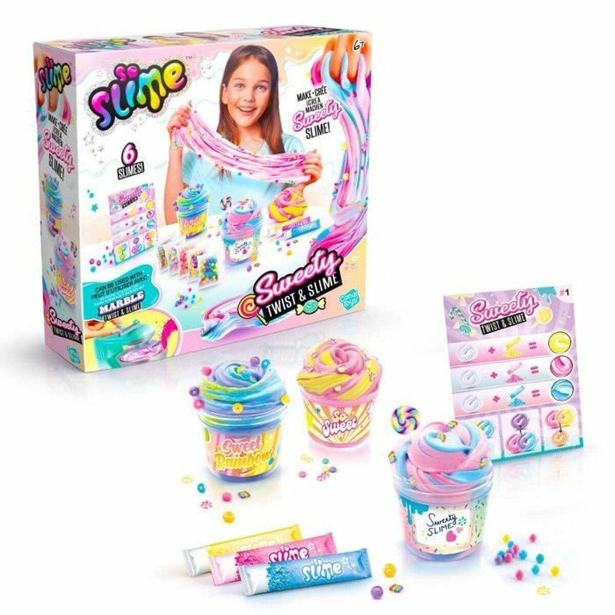 Modellera Spel Canal Toys Twist &amp; Slime Sweety Kit