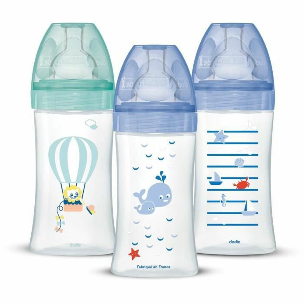 Set med nappflaskor Dodie 3 uds (270 ml)