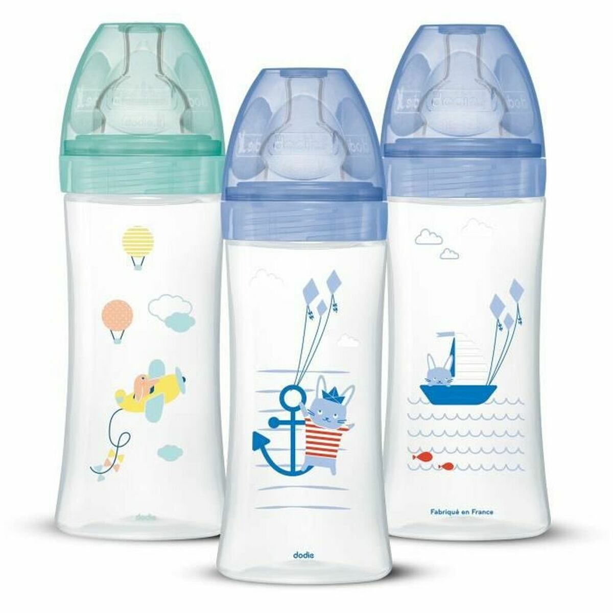 Set med nappflaskor Dodie 3700763508917 3 uds (330 ml)