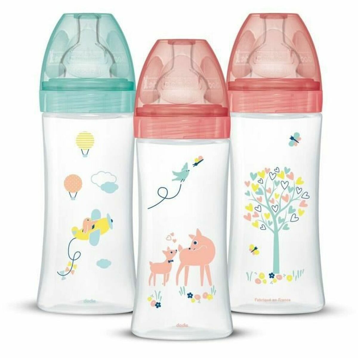 Set med nappflaskor Dodie 3 uds (330 ml)