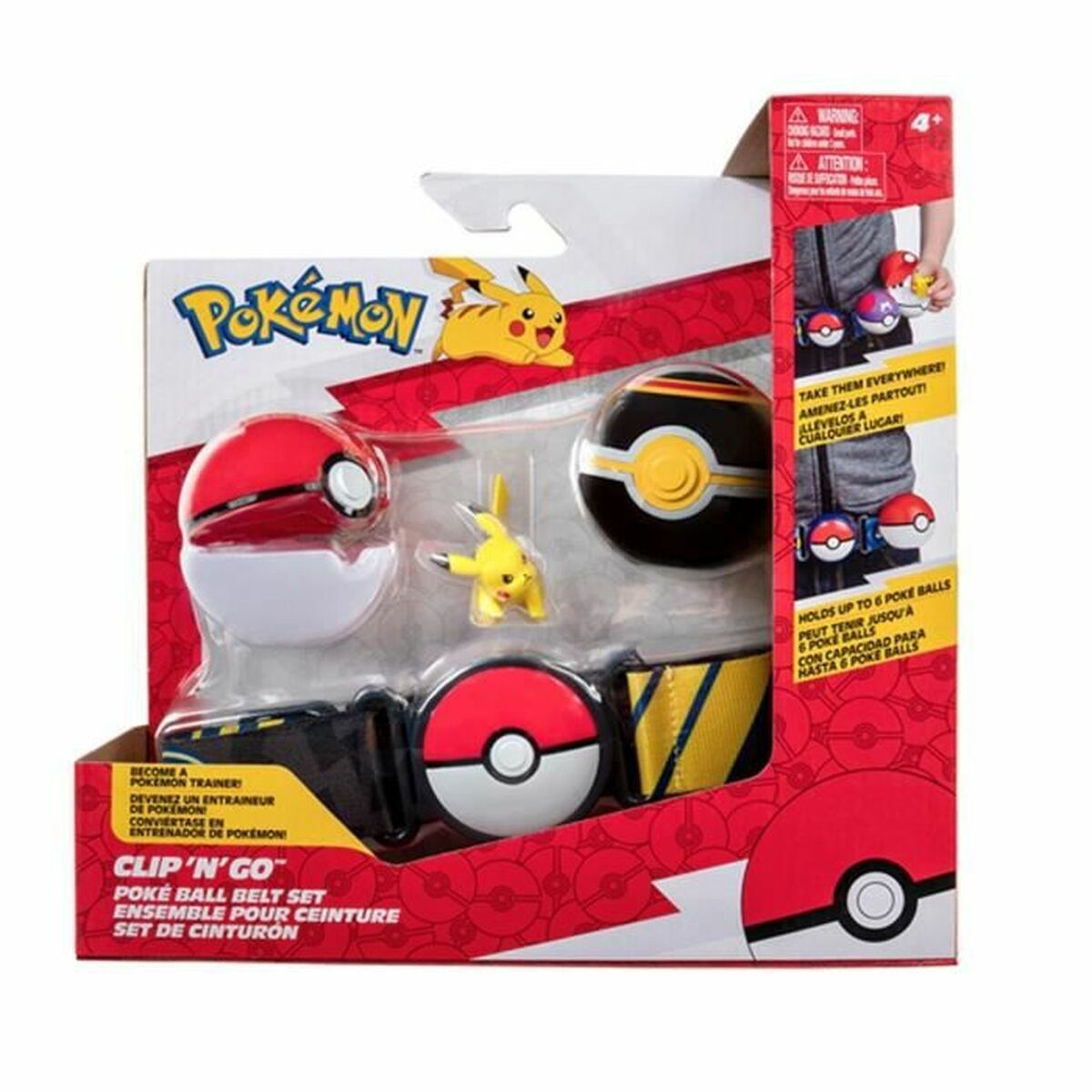 Playset Pokémon Clip Belt &apos;n&apos; Go - Pikachu