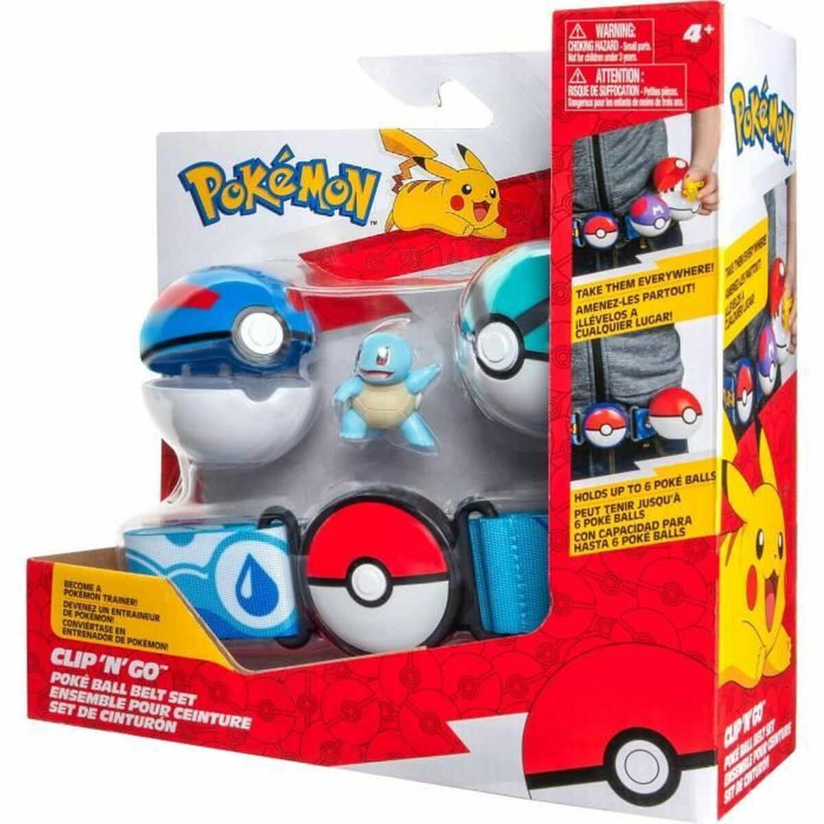 Sats med figurer Pokémon Clip &apos;N&apos; Go - Squirtle 5 cm 5 Delar