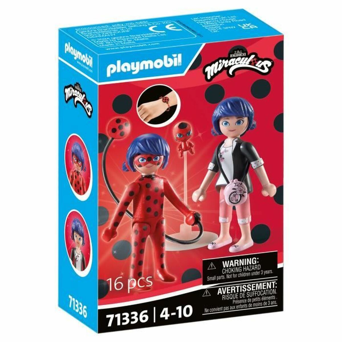 Playset Playmobil 71336 Miraculous: Marinette &amp; Ladybug 16 Delar