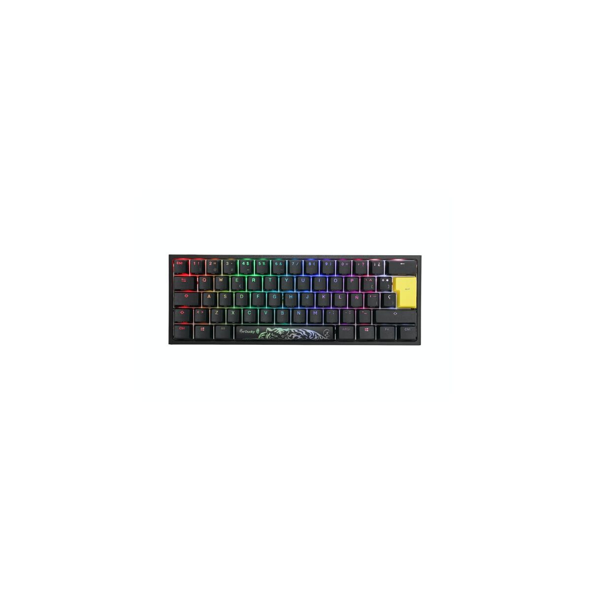 Gaming Tangentbord/ OR: Speltangentbord Ducky One 2 Pro Mini Svart Qwerty Spanska