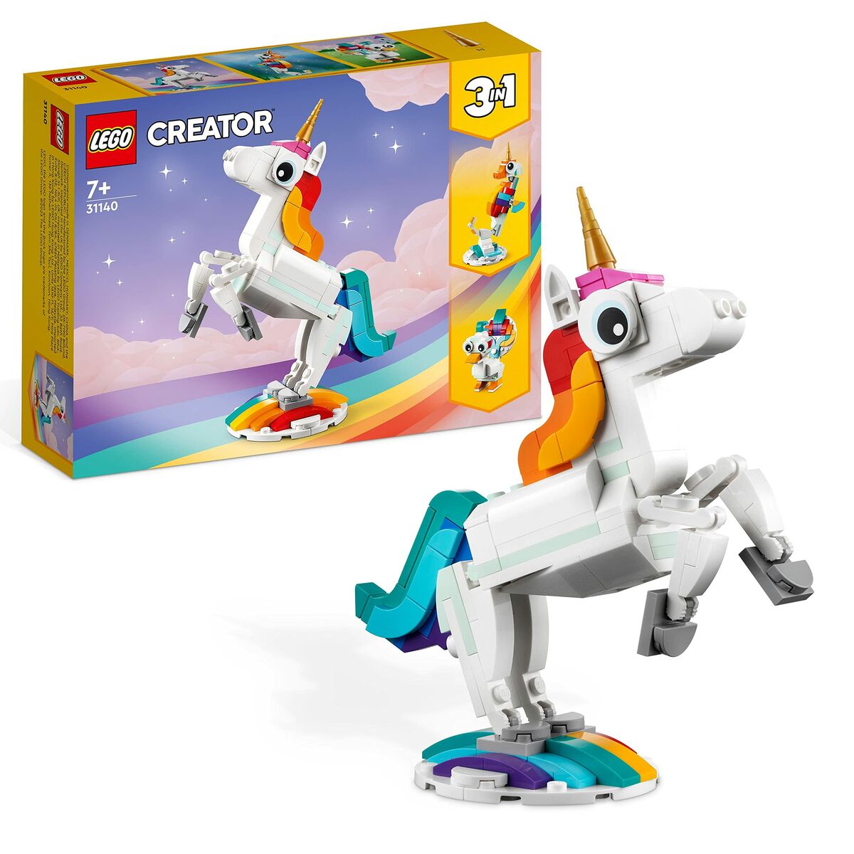 Byggsats Lego Creator Magic Unicorn 31140 3 i 1 145 Delar