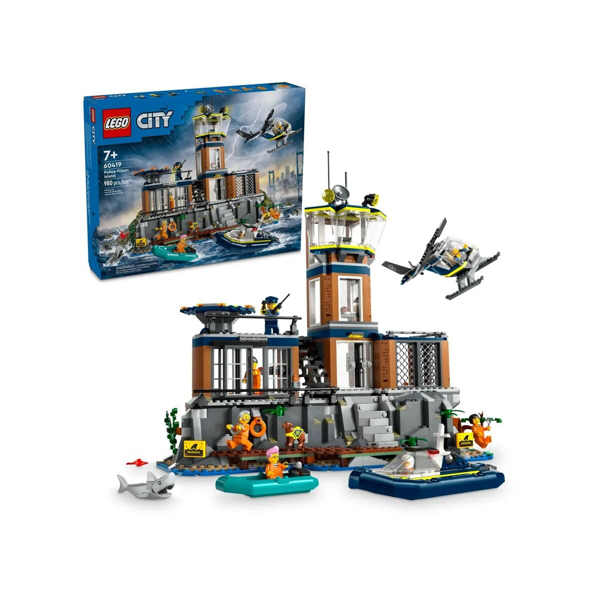 Byggsats Lego 60419 Police Station Island Multicolour 980 Delar