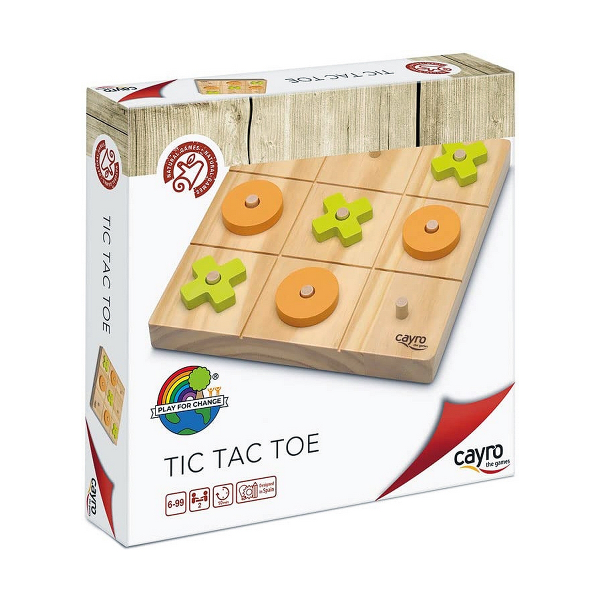 Luffarschack Cayro Tic Tac Toe 20 x 20 x 4 cm