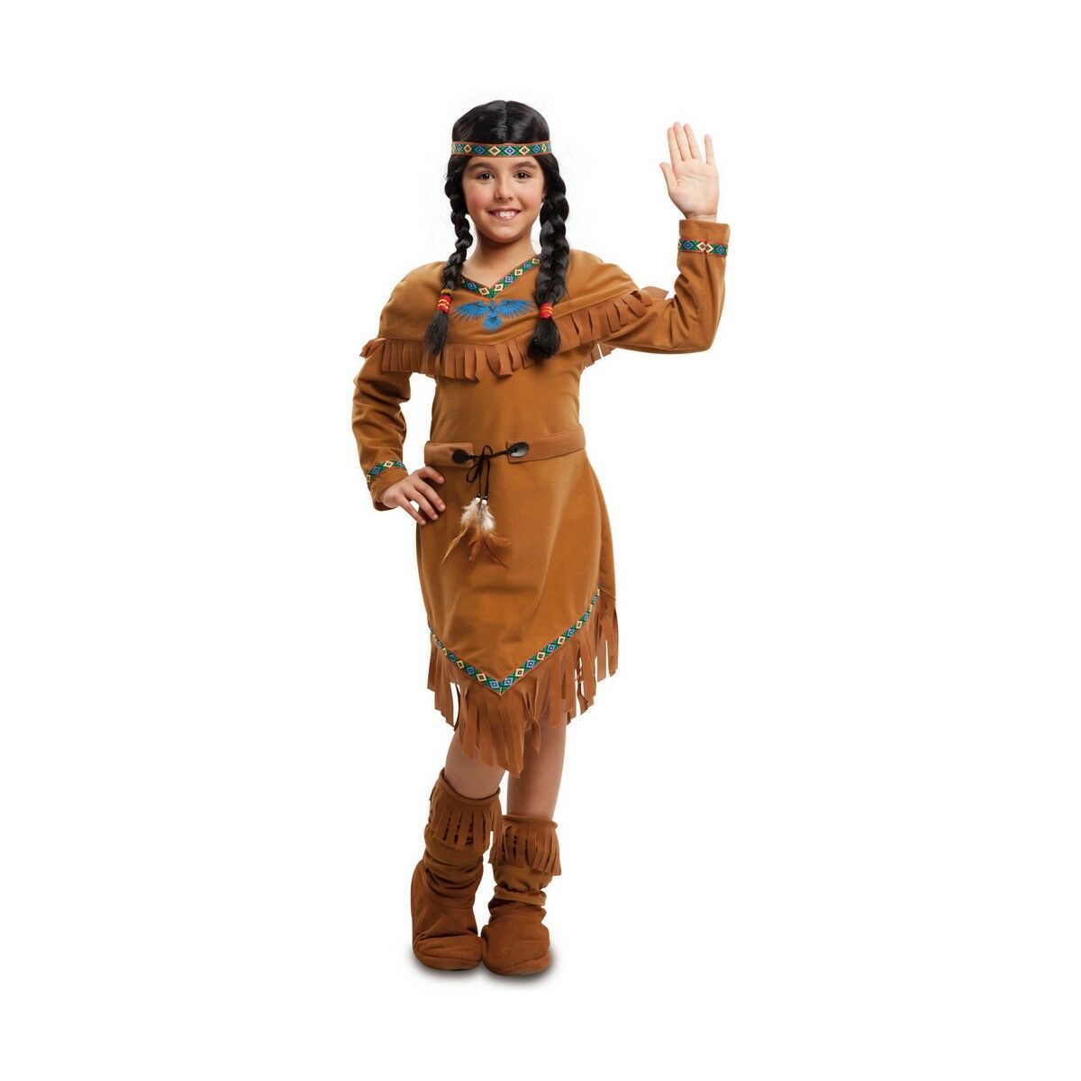 Maskeraddräkt för barn My Other Me American Indian (4 Delar) 3-4 år