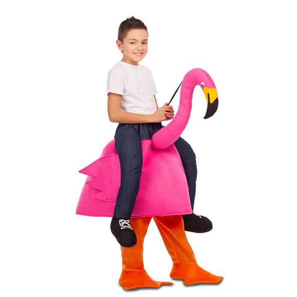 Maskeraddräkt för barn My Other Me Ride-On Rosa flamingo 3-6 år