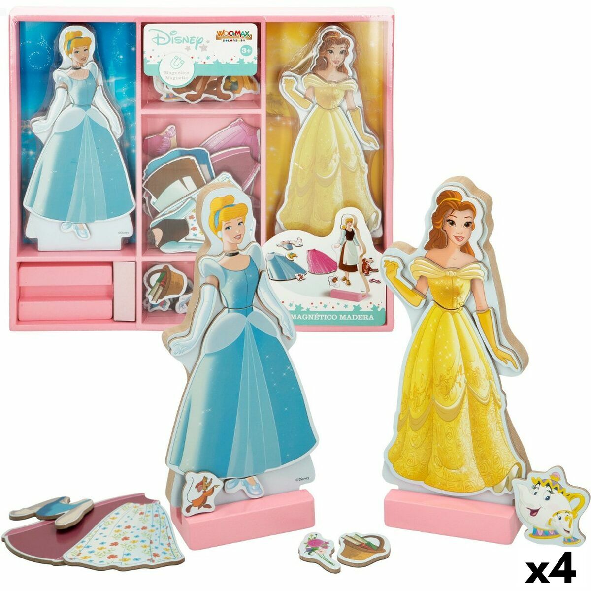 Figurer Disney Princess 45 Delar 4 antal 9 x 20,5 x 1,2 cm